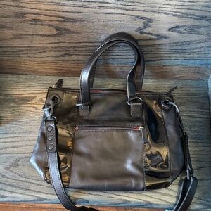 Hammitt Black Leather Crossbody Satchel